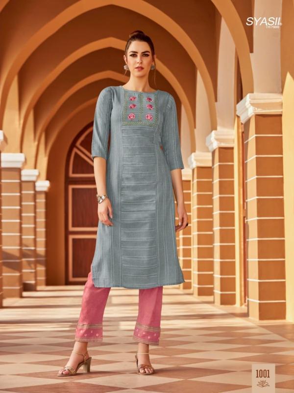 Syasii Matic Fancy Cotton Embroidery Kurti